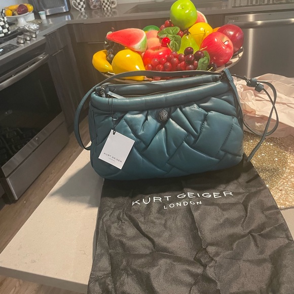Kurt Geiger blue leather quilted bag - Picture 15 of 16
